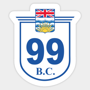 British Columbia Highway 99 Canada Sticker